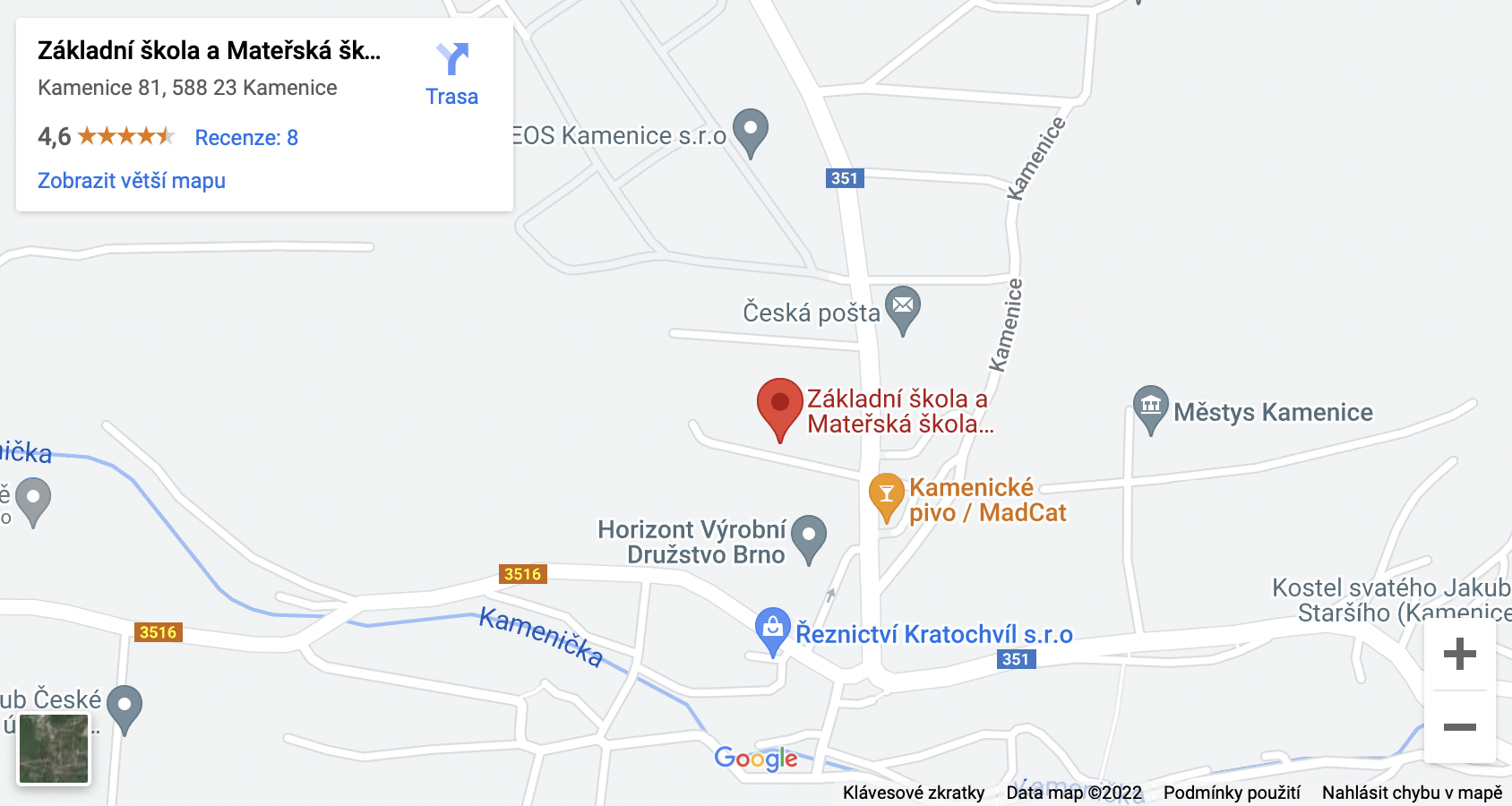 Mapa školy